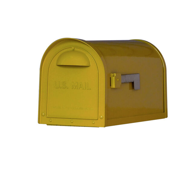 Dylan Yellow Curbside Mailbox, image 1