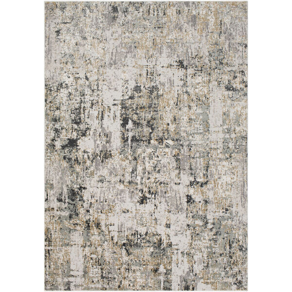Quatro Silver and Beige Rectangular: 5 Ft. 3 In. x 7 Ft. 3 In. Rug, image 1