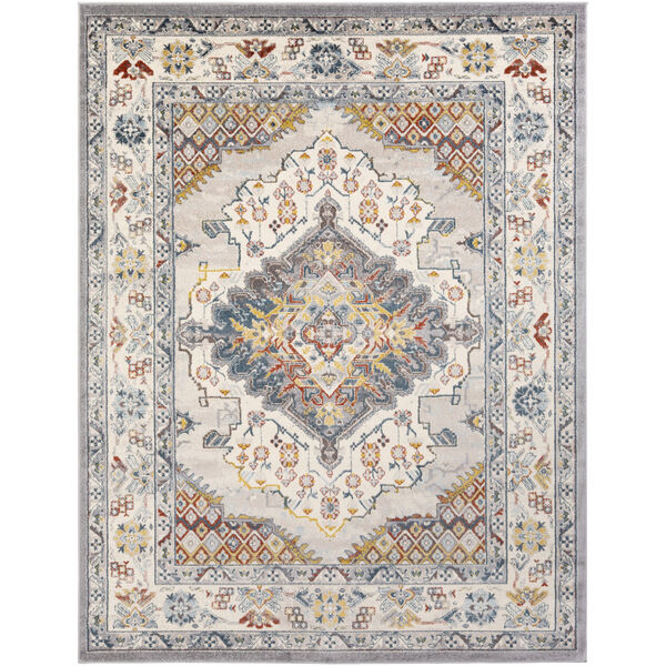 Ankara Pale Blue Rectangle 7 Ft. 10 In. x 10 Ft. 3 In. Rugs, image 1