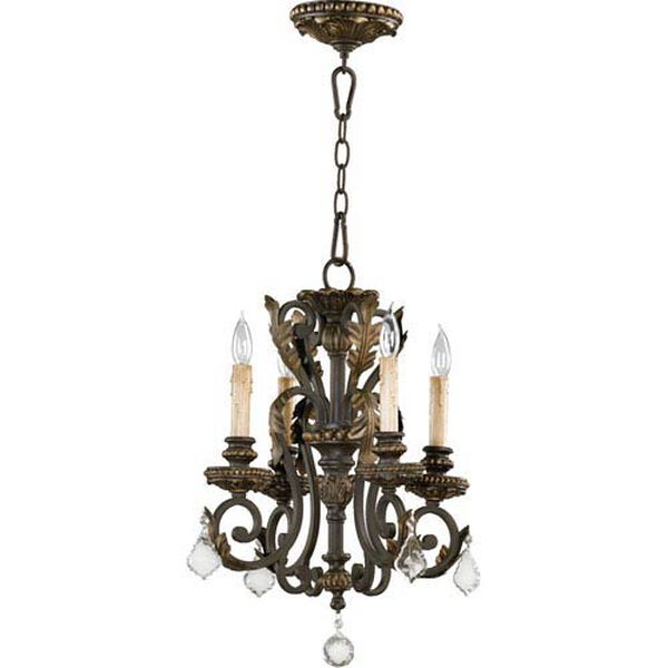 Rio Salado Four-Light Toasted Sienna with Mystic Silver Chandelier, image 1
