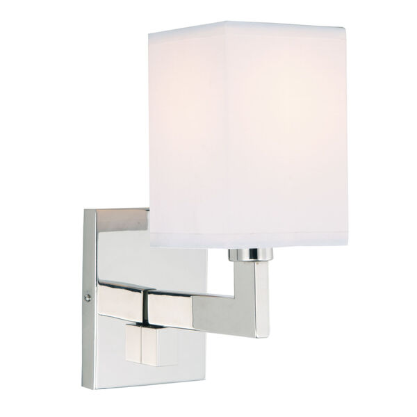 Allston Polished Nickel One-Light Small Swing Arm Wall Sconce, image 1