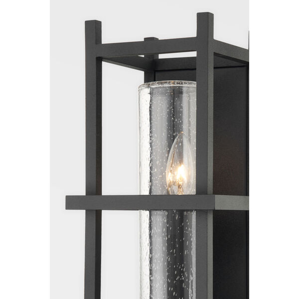 Carlo Textured Black One-Light Wall Sconce, image 3