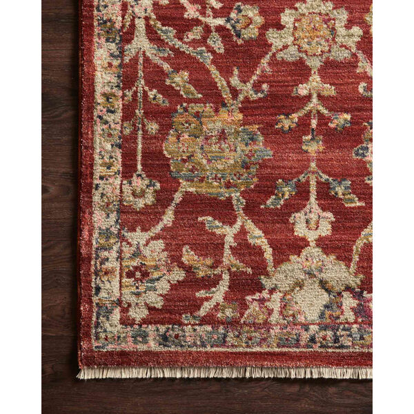 Giada Red and Multicolor Rug, image 4