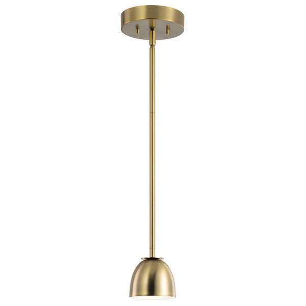 Baland Brushed Natural Brass LED Mini Pendant, image 1