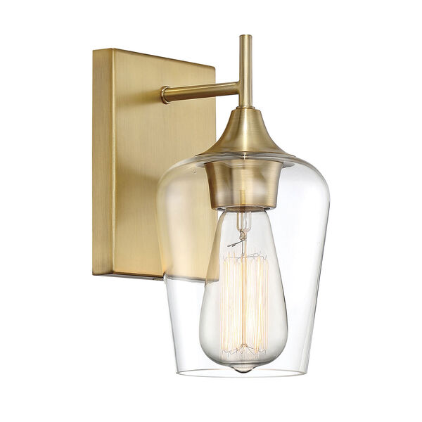 Octave Warm Brass One-Light Wall Sconce, image 4