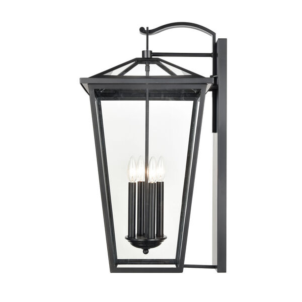 Main Street Black Four-Light Outdoor Wall Sconce, image 4