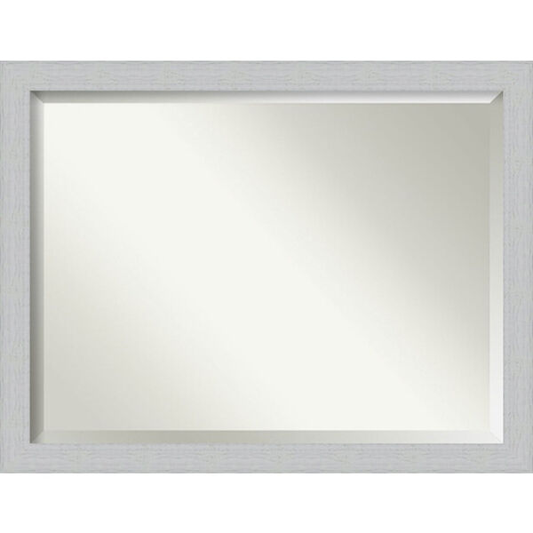 Shiplap White 44-Inch Wall Mirror, image 1