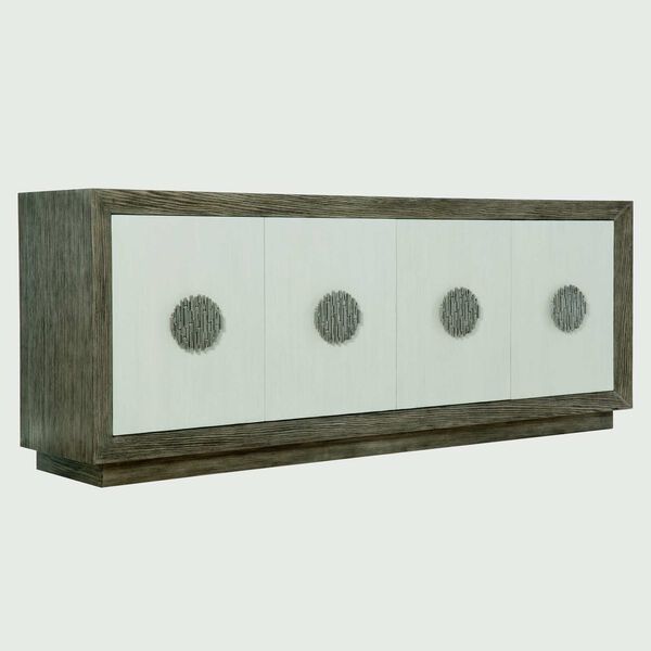 Luca Brown and Beige Entertainment Credenza, image 2