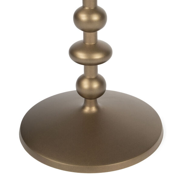 Zora Bronze Pedestal End Table, image 5