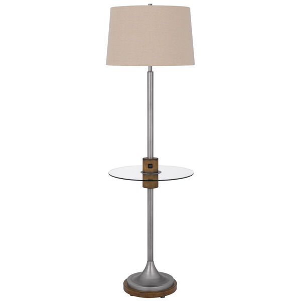 Lavaca Antique Silver One-Light Floor Lamp, image 1