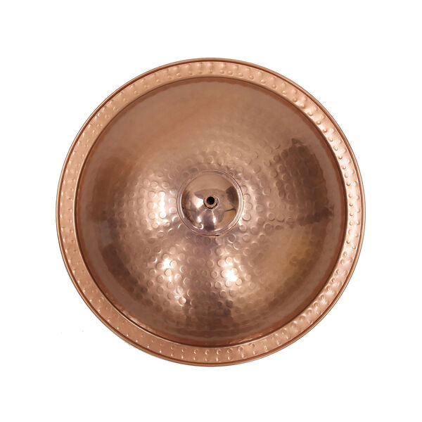 Hammered Copper Bowl with stand, image 7