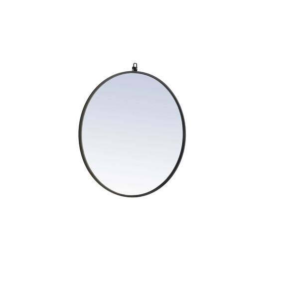 Eternity Black 28-Inch Round Mirror, image 5