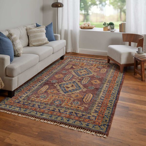 Fillmore Red Green Blue Area Rug, image 4