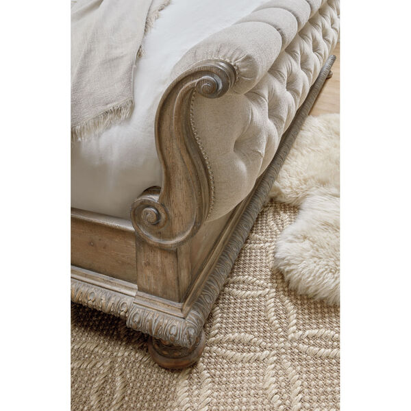 Castella Brown Tufted Bed, image 2