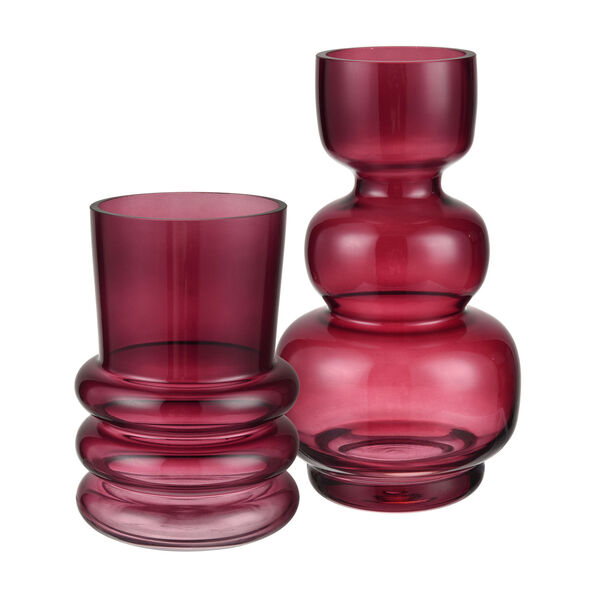 Oria Red Small Vase, Set of 2, image 2
