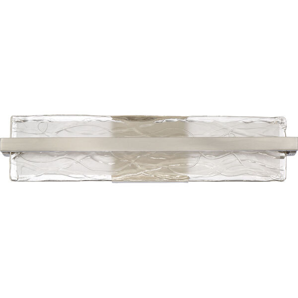 Platinum Collection Glacial Brushed Nickel 22-Inch LED Bath Bar, image 2