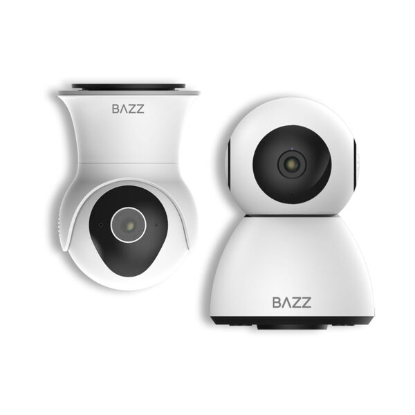 Black and White Smart Wi-Fi Indoor and Outdoor Camera Kit, image 1