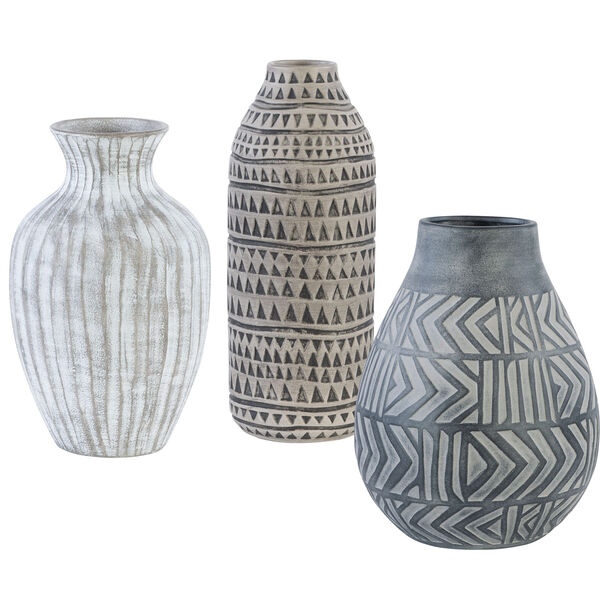 Natchez Natural Beige Vases, Set of 3, image 3