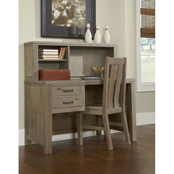 Highlands Driftwood Desk With Hutch And Chair, image 1