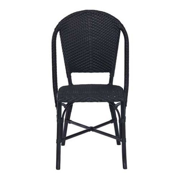 Sofie Black Outdoor Dining Side Chair, image 1