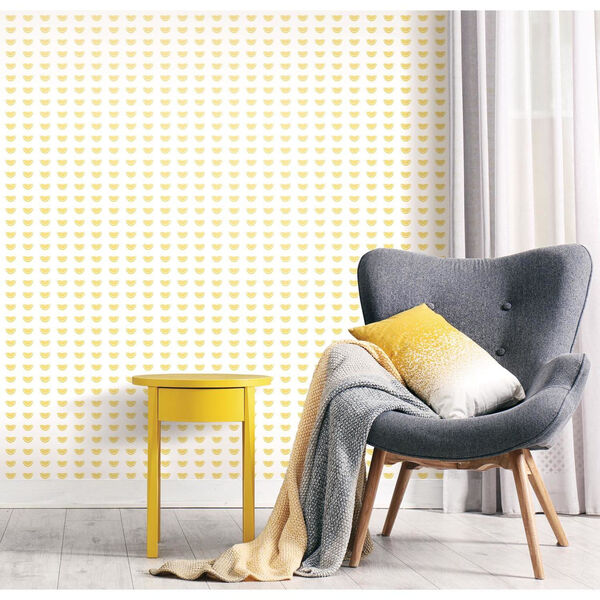 Small Prints Resource Library Lemon Two-Inch Citrus Party Wallpaper - SAMPLE SWATCH ONLY, image 2