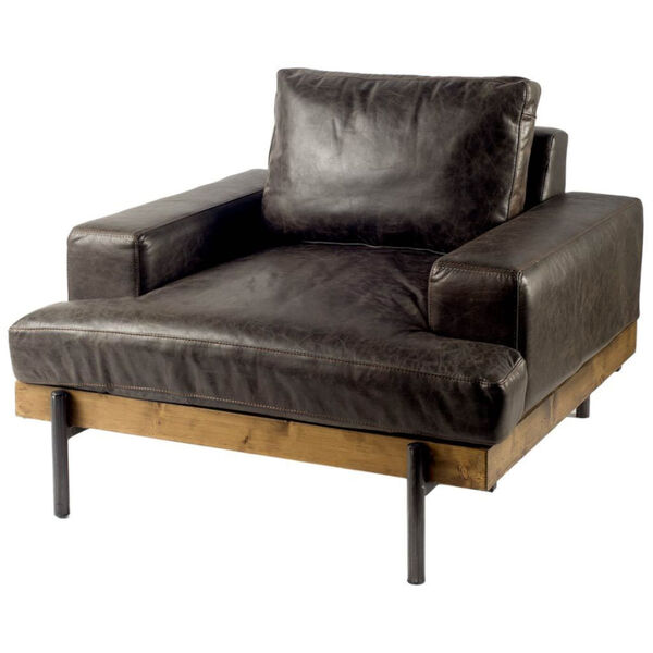 Colburne I Black Leather Club Chair, image 1