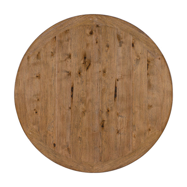 Big Sky Vintage Natural and Charred Timber Round Dining Table, image 5