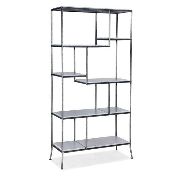 Commerce and Market Gray 76-Inch Bookcase, image 1