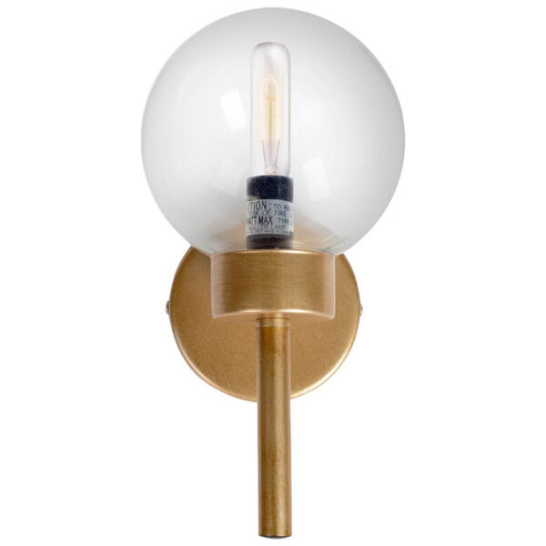 Boltern I Gold One-Light Toned Glass Wall Sconce, image 1