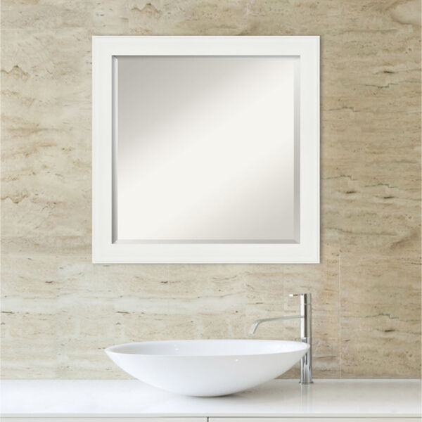 White 23W X 23H-Inch Bathroom Vanity Wall Mirror, image 5