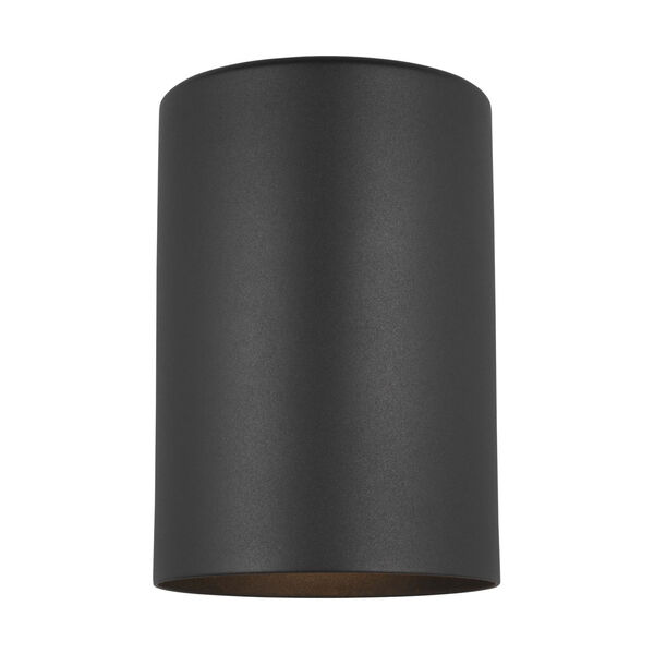 Cylinders Black One-Light Outdoor Wall Sconce, image 1