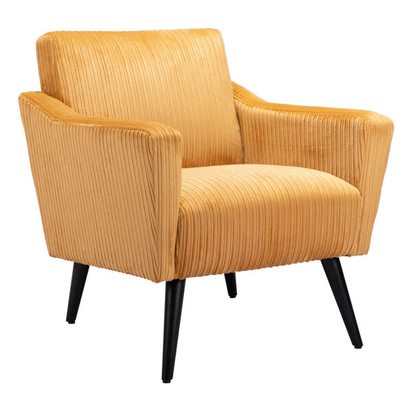 Bastille Yellow and Matte Black Accent Chair, image 6