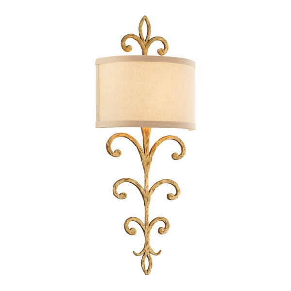 Crawford Gold Two-Light Wall Sconce, image 1