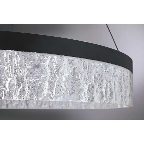 Arctic Ice Black Clear 24-Inch LED Pendant, image 3