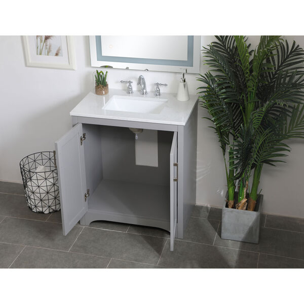 Moore Gray 30-Inch Vanity Sink Set, image 4