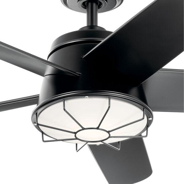 Daya Satin Black 54-Inch Integrated LED Ceiling Fan, image 4