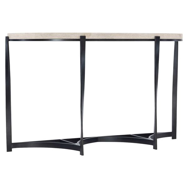 Berkshire Aged Pewter and Black Console Table, image 2