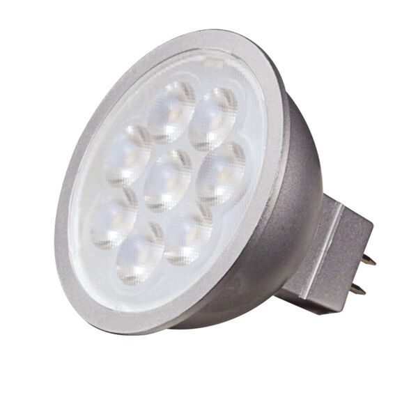 SATCO Silver Back LED MR16 GU5.3 6.5 Watt MR LED Bulb with 5000K 500 Lumens 80 CRI and 40 Degrees Beam 12 Volt, image 1