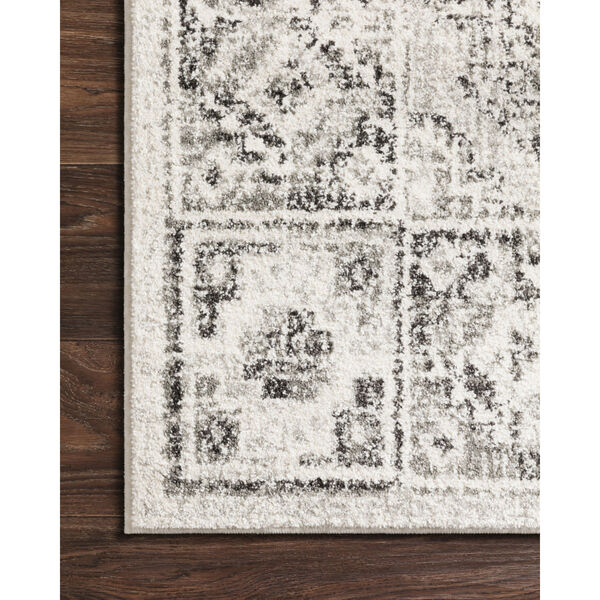 Joaquin Ivory and Charcoal 7 Ft. 10 In. x 10 Ft. 10 In. Power Loomed Rug, image 6