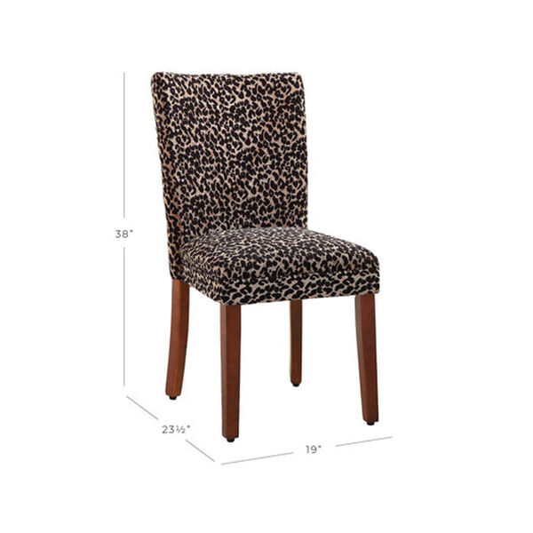 Parsons Chair, Cheetah, Set of Two, image 4