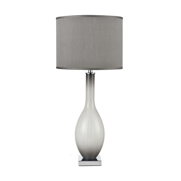 Blanco Grey Smoked Opal and Chrome One-Light Table Lamp, image 2