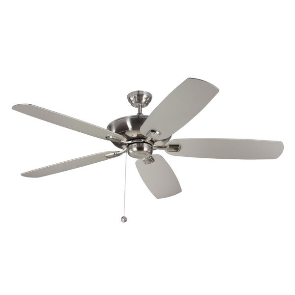 Colony Super Max 60-Inch Brushed Steel Ceiling Fan, image 1