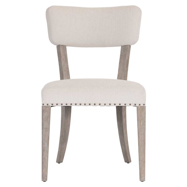 Albion Beige and Pewter Side Chair with Open Back, image 3