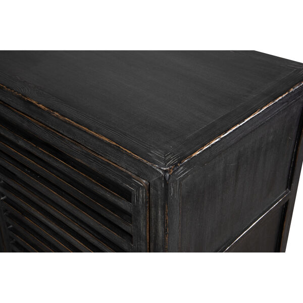 Black St Lucia Sideboard with Solid Sides, image 5