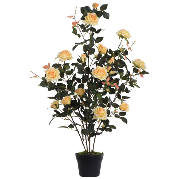 Yellow 45-Inch Rose Plant in Pot, image 1