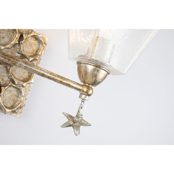 Star Silver Leaf with Antique Two-Light Bath Vanity, image 3