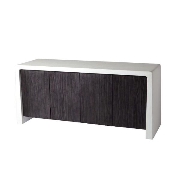 Studio A Home White and Black Karl Cabinet, image 2