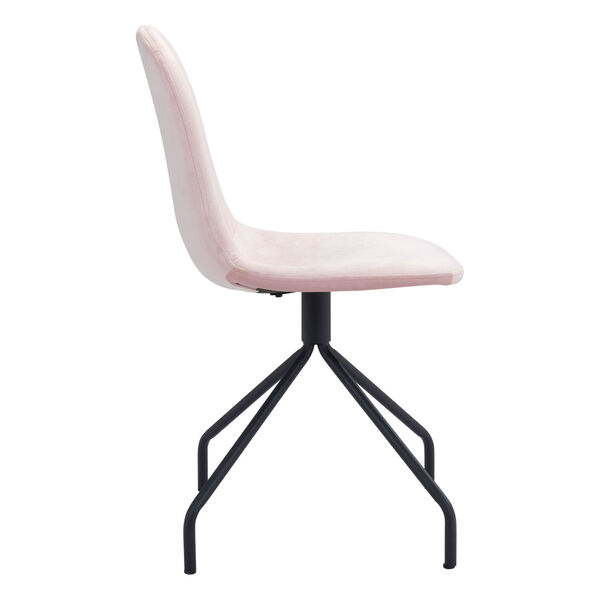 Slope Pink and Black Dining Chair, Set of Two, image 3