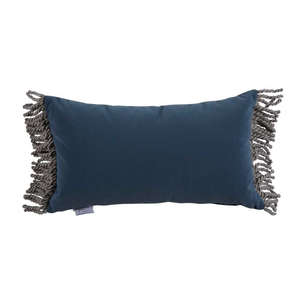 Chambray Velvet 14 x 24 Inch Pillow with Builion, image 2