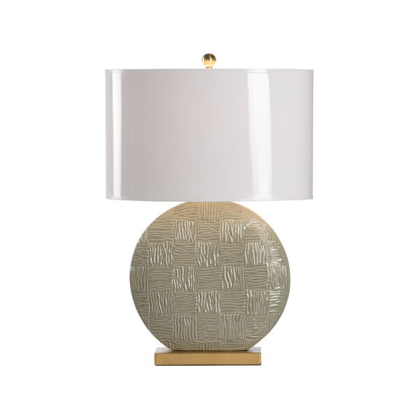 Raintree Green, Gold and White One-Light Table Lamp, image 2